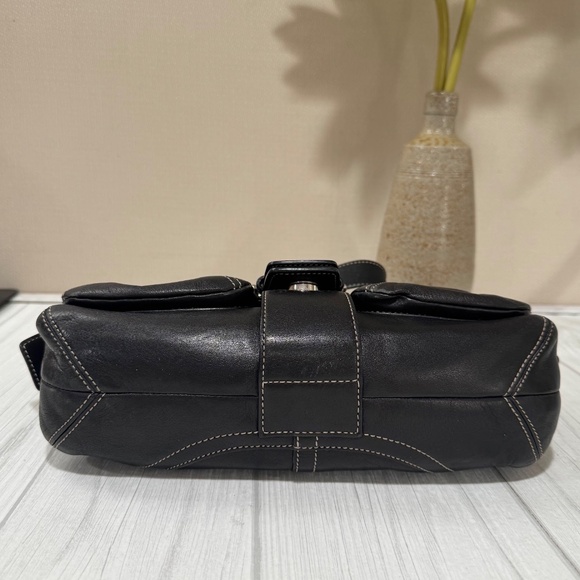 Coach 3653 Vintage Y2K Soho Black Leather Small Shoulder Bag - Picture 5 of 11